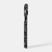 Wiskundig abstract iPhone 15 case (Rechterkant)