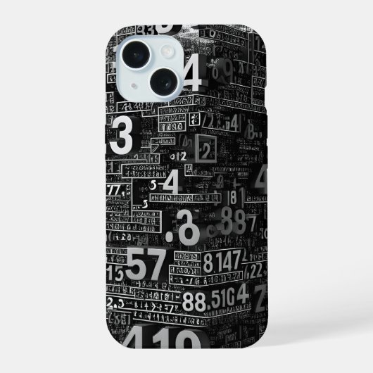 Wiskundig abstract iPhone 15 case (Achterkant)