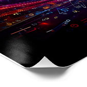 Wiskundig Abstract wervelingen Grafisch kunstontwe Perfect Poster (Hoek)