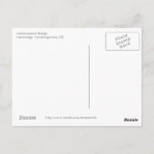 Wiskundig bruggetje briefkaart (Achterkant)