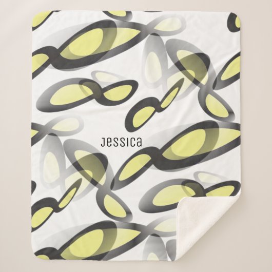 Wiskundig infiniteitssymbool in grafisch ontwerp sherpa deken (Voorkant)