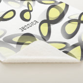 Wiskundig infiniteitssymbool in grafisch ontwerp sherpa deken (3/4)