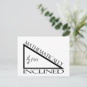 Wiskundig klinkend briefkaart (Staand voorkant)