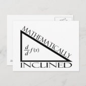 Wiskundig klinkend briefkaart (Voorkant / Achterkant)