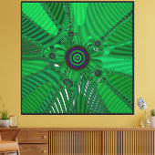 Wiskundig Schoon Patroon Canvas Afdruk (Insitu (Woonkamer))