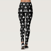 Wiskundig stijlpatroon leggings (Achterkant)