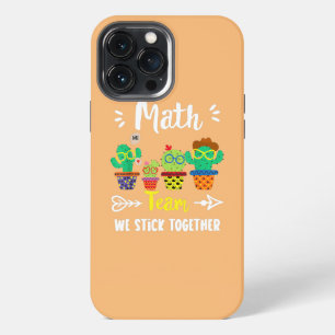 Wiskundig Team Grappige School Cactus Bemanning Wi iPhone 13 Pro Max Hoesje