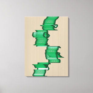 Wiskundig Uitgelijnde Sculptuur Canvas Afdruk