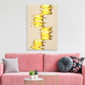 Wiskundig Uitgevoerde Sculptuur Canvas Afdruk (Insitu (Woonkamer))