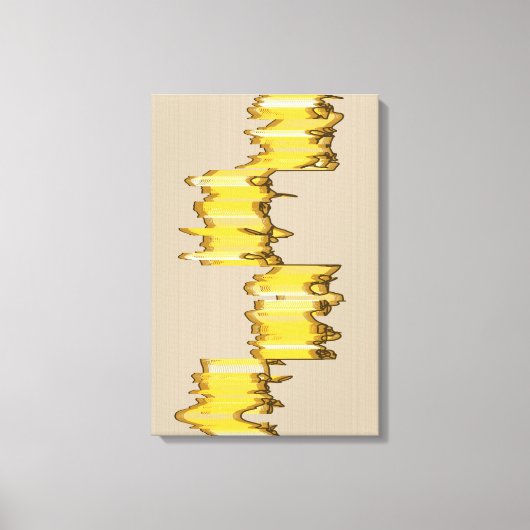 Wiskundig Uitgevoerde Sculptuur Canvas Afdruk (Voorkant)