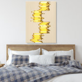 Wiskundig Uitgevoerde Sculptuur Canvas Afdruk (Insitu (Slaapkamer))