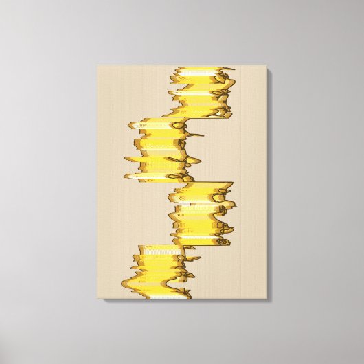 Wiskundig Uitgevoerde Sculptuur Canvas Afdruk (Voorkant)