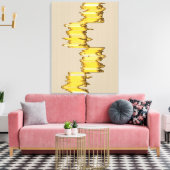 Wiskundig Uitgevoerde Sculptuur Canvas Afdruk (Insitu (Woonkamer))