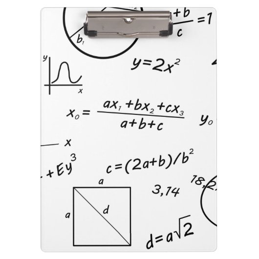Wiskundig whiteboard klembord (Voorkant)