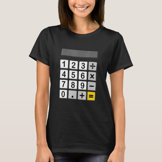Wiskundige calculator Fancy dress en carnaval C T-shirt (Voorkant)