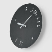 Wiskundige constanten klok (alkbordzwart) (Hoek)