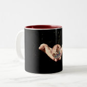 Wiskundige Crystal Ball Tweekleurige Koffiemok (Voorkant links)