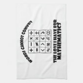 Wiskundige design theedoek (Verticaal)