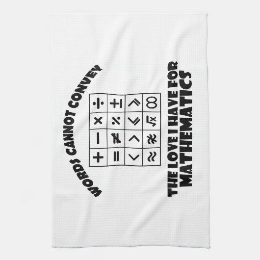 Wiskundige design theedoek (Verticaal)