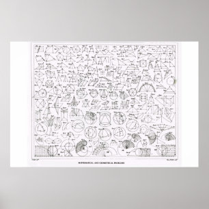 Wiskundige en geometrische problemen poster