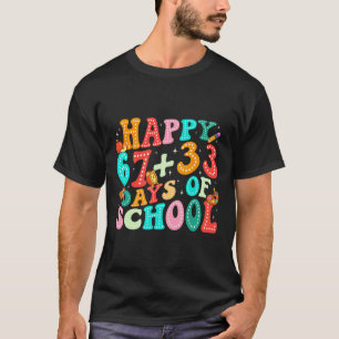 Wiskundige formule 100 dagen school grappige leraa t-shirt