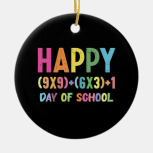 Wiskundige formule 100 dagen school grappige wisku keramisch ornament