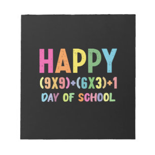 Wiskundige formule 100 dagen school grappige wisku notitieblok