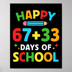 Wiskundige formule 100 dagen school grappige wisku poster
