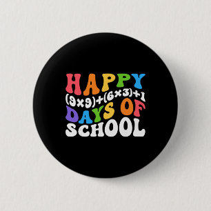 Wiskundige formule 100 dagen school grappige wisku ronde button 5,7 cm