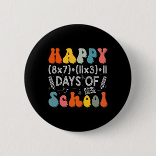 Wiskundige formule 100 dagen school grappige wisku ronde button 5,7 cm