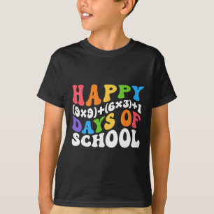 Wiskundige formule 100 dagen school grappige wisku t-shirt