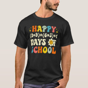 Wiskundige formule 100 dagen school wiskundeleraar t-shirt