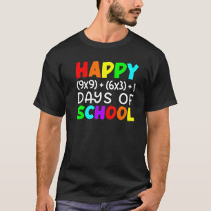 Wiskundige formule 100 dagen school wiskundeleraar t-shirt