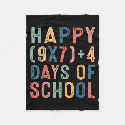 Wiskundige formule 67 dagen school grappige wiskun fleece deken (Voorkant)