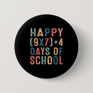 Wiskundige formule 67 dagen school grappige wiskun ronde button 5,7 cm