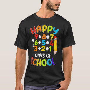 Wiskundige formule Gelukkig 100 dagen school 100st T-shirt