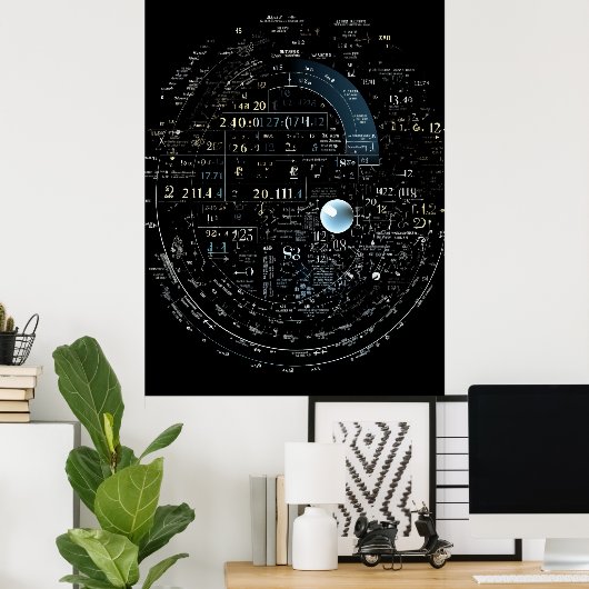 Wiskundige formules om echte wereldproblemen op te poster (Thuiskantoor)