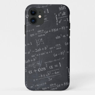 Wiskundige formules op het bord - Funny Unique iPhone 11 Hoesje