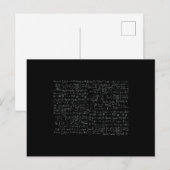 Wiskundige Formules Patroon Briefkaart (Voorkant / Achterkant)