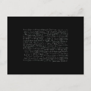 Wiskundige Formules Patroon Briefkaart