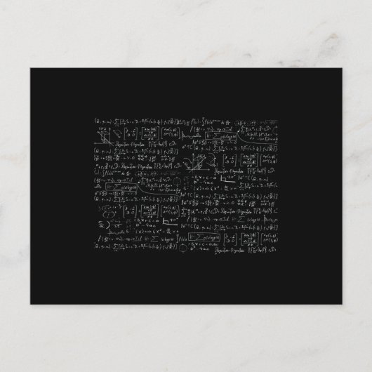 Wiskundige Formules Patroon Briefkaart (Voorkant)