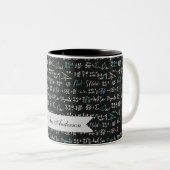 Wiskundige Formules  Tweekleurige Koffiemok (Voorkant rechts)