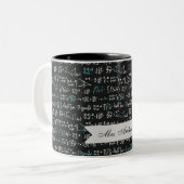 Wiskundige Formules  Tweekleurige Koffiemok (Voorkant links)