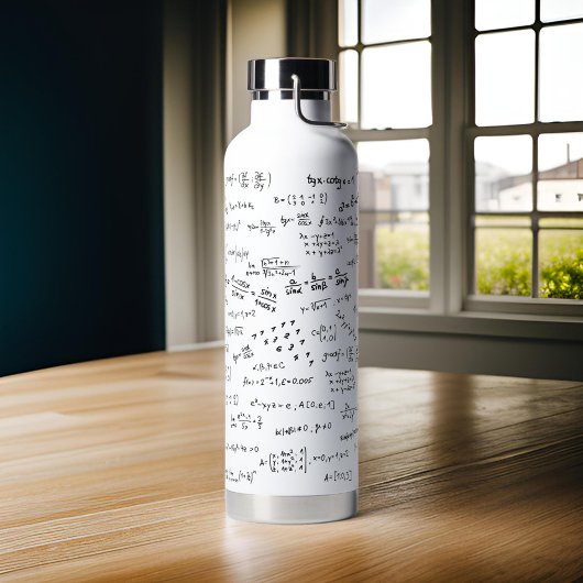 Wiskundige formules van professor leraar waterfles