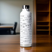 Wiskundige formules van professor leraar waterfles