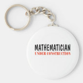 wiskundige _ in aanbouw sleutelhanger (Voorkant)