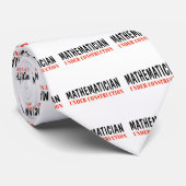 wiskundige _ in aanbouw stropdas (Opgerold)