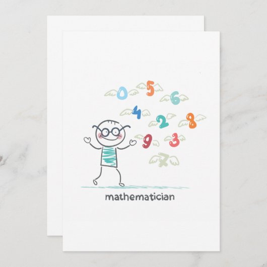 wiskundige kaart (Voorkant / Achterkant)