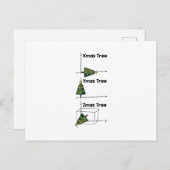 Wiskundige kerstcadeautjes briefkaart (Voorkant / Achterkant)