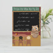 wiskundige kerstwens kaart (Staand voorkant)